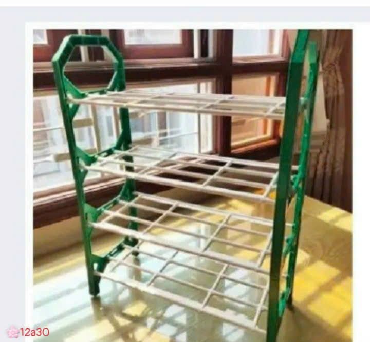 Kệ Giày Nhựa Đựng Giày Dép Nhiều Màu 4 Tầng